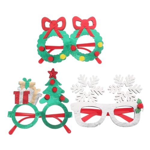 FOMIYES 3 Stück Teiliges Weihnachtsbrillen Schneeflocken Weihnachtsbaumrahmen Festliche Partybrillen für Weihnachtsfeiern Vielseitig als Xmas Party Favors und Holiday Photo Props Geeignet FOMIYES 3 Stück Teiliges Weihnachtsbrillen Schneeflocken Weihnachtsbaumrahmen Festliche Partybrillen für Weihnachtsfeiern Vielseitig als Xmas Party Favors und Holiday Photo Props Geeignet von FOMIYES