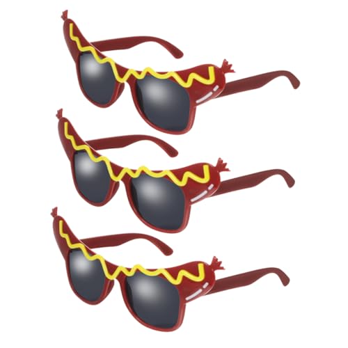 FOMIYES 3-teilige Hot-dog-brille: Süße Party-sonnenbrillen Für Damen Und Kinder, Kostümbrillen Für Sommer-strandpartys Und Geburtstagsfeiern FOMIYES 3-teilige Hot-dog-brille: Süße Party-sonnenbrillen Für Damen Und Kinder, Kostümbrillen Für Sommer-strandpartys Und Geburtstagsfeiern von FOMIYES