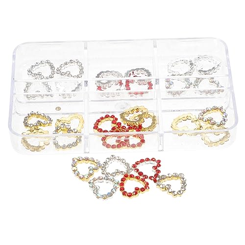 FOMIYES 30 Stück Herz Strass Nagelschmuck DIY Nail Charms Set für Hochzeit Valentinstag Geburtstagsfeier Dekoration für Fingernägel Fußnägel Leicht FOMIYES 30 Stück Herz Strass Nagelschmuck DIY Nail Charms Set für Hochzeit Valentinstag Geburtstagsfeier Dekoration für Fingernägel Fußnägel Leicht von FOMIYES