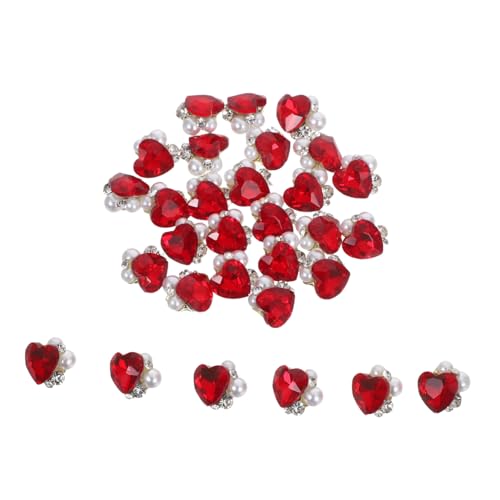 FOMIYES 30 Stück Nail Rhinestones Rot Strasssteine für Nägel Glitter Schmuck DIY Maniküre Zubehör für Frauen Mädchen Hochzeit Party Prom FOMIYES 30 Stück Nail Rhinestones Rot Strasssteine für Nägel Glitter Schmuck DIY Maniküre Zubehör für Frauen Mädchen Hochzeit Party Prom von FOMIYES