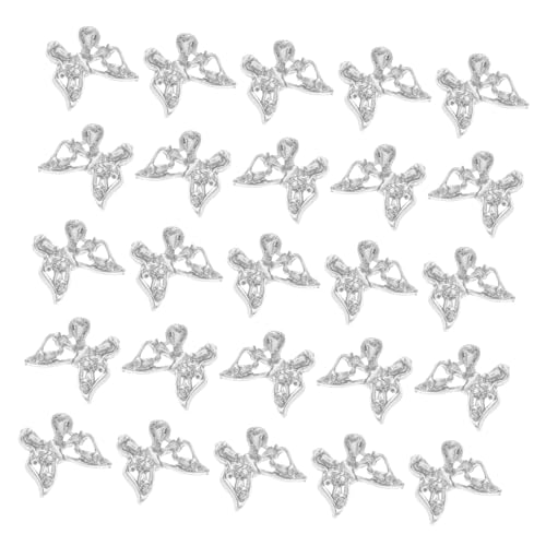 FOMIYES 30 Stück Teiliges Schmetterling Nagel Charms Silber Metall Nageldekorationen Langlebig DIY Nail Art Zubehör für Stilvolle Maniküre und Kreative Nageldesigns FOMIYES 30 Stück Teiliges Schmetterling Nagel Charms Silber Metall Nageldekorationen Langlebig DIY Nail Art Zubehör für Stilvolle Maniküre und Kreative Nageldesigns von FOMIYES