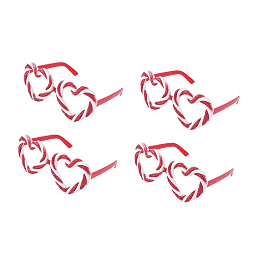 FOMIYES 4 Paare Herzförmige Partybrillen Damen Leichtgewichtige Fotobrille Für Valentinstag Hochzeit Geburtstag Dekoration von FOMIYES