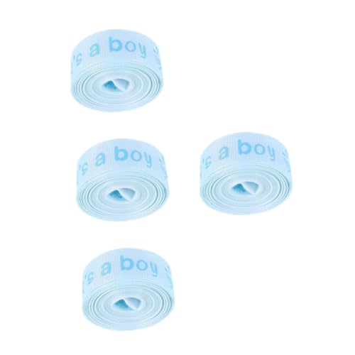 FOMIYES 4 Rollen Blaues Shower Geschenkband Yards Weiches Geschenkverpackungsband für Diy Bastelprojekte Dekoration Geburt Junge Festliches Band für Kreative Feiern FOMIYES 4 Rollen Blaues Shower Geschenkband Yards Weiches Geschenkverpackungsband für Diy Bastelprojekte Dekoration Geburt Junge Festliches Band für Kreative Feiern von FOMIYES