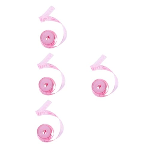 FOMIYES 4 Rollen Geschenkband Polyesterband für Babyparty Deko Diy Basteln und Geschenkverpackung Rosa Schleifenband für Kreative Dekorationen und Festliche Anlässe FOMIYES 4 Rollen Geschenkband Polyesterband für Babyparty Deko Diy Basteln und Geschenkverpackung Rosa Schleifenband für Kreative Dekorationen und Festliche Anlässe von FOMIYES