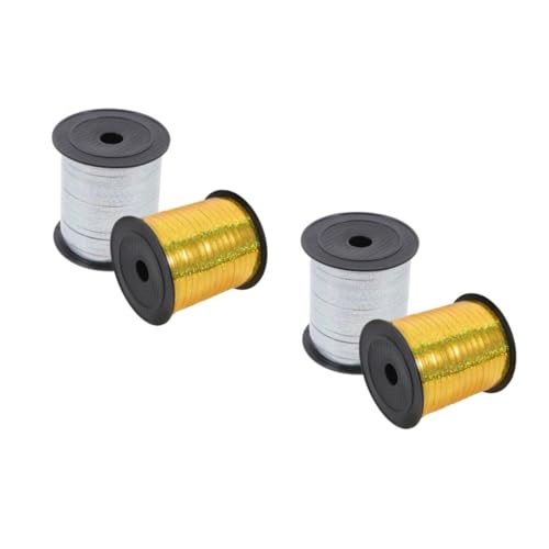 FOMIYES 4 Rollen Glitzer Kräuselband Ballonschnur Geschenkband Partydekoration Hochzeit Blumenstrauß Geschenkverpackung Festliches Bastelband FOMIYES 4 Rollen Glitzer Kräuselband Ballonschnur Geschenkband Partydekoration Hochzeit Blumenstrauß Geschenkverpackung Festliches Bastelband von FOMIYES
