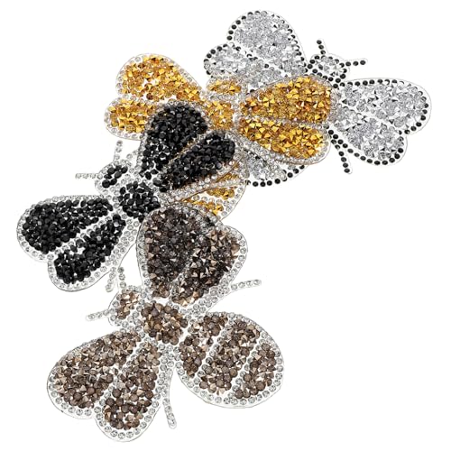 FOMIYES 4 Stück Biene -Strass -Heißplatte Eisen auf Flecken für Kleidung Strass-Eisenflicken bestickter Katzenaufnäher Bienenflecken-Eisen-On-On Flicken aufnähen Jeans-Patches Strasssteine FOMIYES 4 Stück Biene -Strass -Heißplatte Eisen auf Flecken für Kleidung Strass-Eisenflicken bestickter Katzenaufnäher Bienenflecken-Eisen-On-On Flicken aufnähen Jeans-Patches Strasssteine von FOMIYES