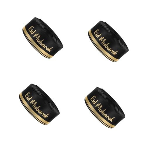FOMIYES 4 Stück Eid Mubarak Geschenkband Yards Polyester Geschenkverpackung Dekoband für Islamische Partydekoration DIY Schleifenband für Ramadan Feiertagsfeier von FOMIYES