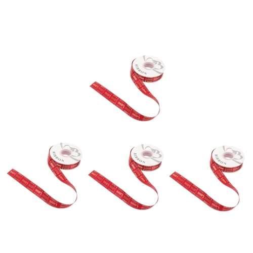 FOMIYES 4 Stück Hochwertiges Polyester Geschenkband mit Goldgeprägtem Love Faderesistente Satinstruktur Robust und Vielseitig für Valentinstag Hochzeiten Basteln und Dekorationen FOMIYES 4 Stück Hochwertiges Polyester Geschenkband mit Goldgeprägtem Love Faderesistente Satinstruktur Robust und Vielseitig für Valentinstag Hochzeiten Basteln und Dekorationen von FOMIYES