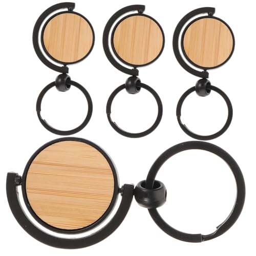 FOMIYES 4 Stück Holz Schlüsselanhänger Blanko DIY Holz Schlüsselringe Personalisierbar für Kreative Bastelprojekte für Dekoration FOMIYES 4 Stück Holz Schlüsselanhänger Blanko DIY Holz Schlüsselringe Personalisierbar für Kreative Bastelprojekte für Dekoration von FOMIYES