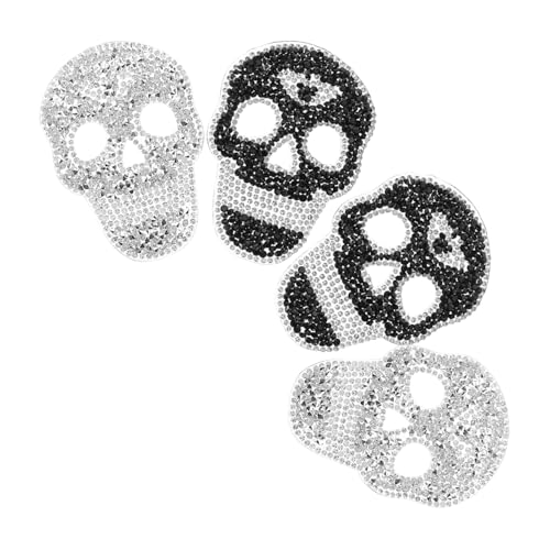 FOMIYES 4 Stück Schädelschädel -Reparatur-Patch -Aufnäher für Kleidung Reparaturflicken für Jeans Halloween-Applikations-Patch Strassdekorationspatch Harz FOMIYES 4 Stück Schädelschädel -Reparatur-Patch -Aufnäher für Kleidung Reparaturflicken für Jeans Halloween-Applikations-Patch Strassdekorationspatch Harz von FOMIYES