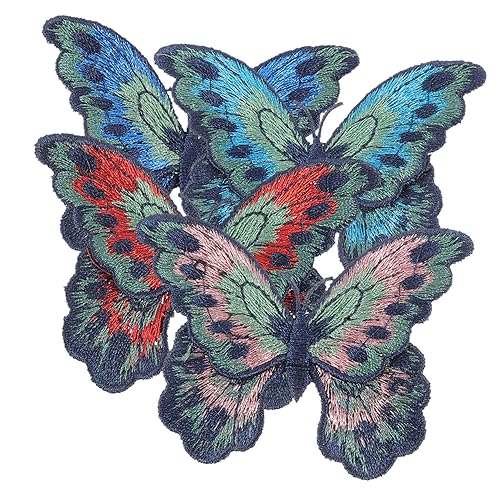 FOMIYES 4 Stück Schmetterlings Stickerei Dekoration Bestickte Aufnäher Süße Reparaturflicken Kleidungsapplikation Stoff Schmetterlinge Polyester Nähflicken Stickflicken FOMIYES 4 Stück Schmetterlings Stickerei Dekoration Bestickte Aufnäher Süße Reparaturflicken Kleidungsapplikation Stoff Schmetterlinge Polyester Nähflicken Stickflicken von FOMIYES