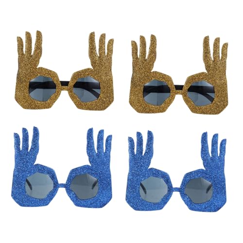 FOMIYES 4 Stück Teiliges Fingerförmige Brillen Lustige Ok-hand-gesten Sonnenbrillen Dekorative Party-accessoires Bequeme Neuartige Fotorequisiten für Kostüme und Feierlichkeiten FOMIYES 4 Stück Teiliges Fingerförmige Brillen Lustige Ok-hand-gesten Sonnenbrillen Dekorative Party-accessoires Bequeme Neuartige Fotorequisiten für Kostüme und Feierlichkeiten von FOMIYES
