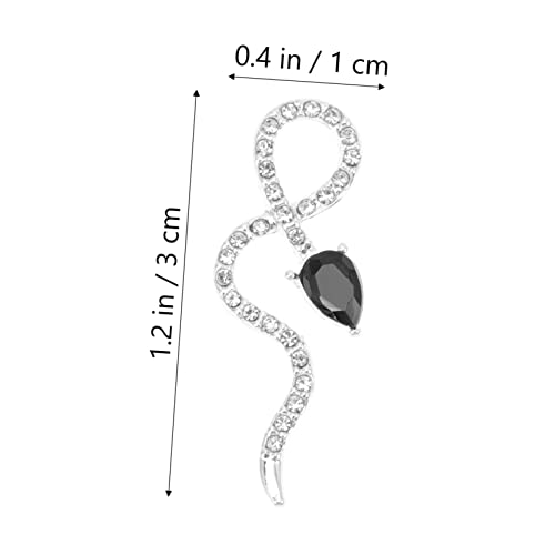 FOMIYES 4 Stück Teiliges Snake Nail Decor aus Langlebiger Legierung mit Funkelnden Strasssteinen Nail Art Charm Kreative DIY Ornaments für Professionelle Maniküre und FOMIYES 4 Stück Teiliges Snake Nail Decor aus Langlebiger Legierung mit Funkelnden Strasssteinen Nail Art Charm Kreative DIY Ornaments für Professionelle Maniküre und von FOMIYES