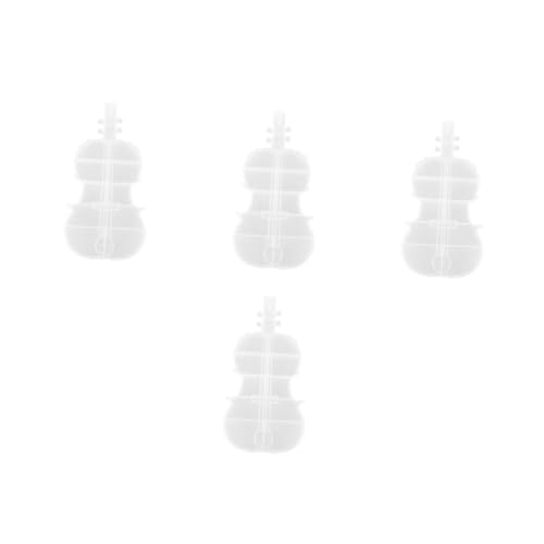FOMIYES 4 Stück Transparente Aufbewahrungsbox PP Kunststoff Kleine Schmuck und Perlenbox Tragbare Sortierbox mit Fächern für Diy Bastelbedarf und Schmuckzubehör von FOMIYES