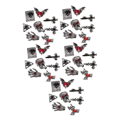 FOMIYES 40 Stück Nail Art Strasssteine Nagelanhänger Für Frauen nägel DIY Halloween Zubehör Mini Halloween Charms Fingernagelschmuck Frauen Maniküre Zubehör Maniküre Charm von FOMIYES