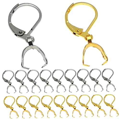FOMIYES 40 Stück Ohrhaken mit Anhänger Zubehör DIY Schmuckherstellung für Armbänder Schlüsselanhänger Ohrringe Silberne Goldene Clips für Kreative Bastelprojekte FOMIYES 40 Stück Ohrhaken mit Anhänger Zubehör DIY Schmuckherstellung für Armbänder Schlüsselanhänger Ohrringe Silberne Goldene Clips für Kreative Bastelprojekte von FOMIYES