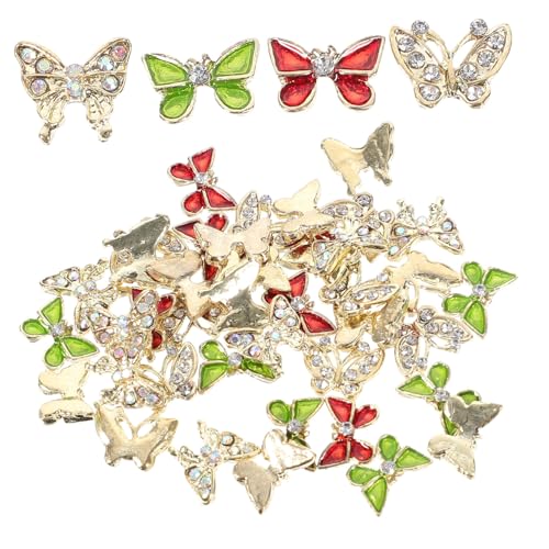 FOMIYES 40 Stück Teiliges Nail Charms Schmetterling Maniküre Nageldekorationen Glitzersteine für Weihnachten Hochzeit Party Nail Art Zubehör Frauen FOMIYES 40 Stück Teiliges Nail Charms Schmetterling Maniküre Nageldekorationen Glitzersteine für Weihnachten Hochzeit Party Nail Art Zubehör Frauen von FOMIYES