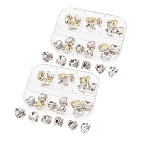 FOMIYES 48 Stück Teiliges Glas Strasssteine Flachrückig Transparente Kristallperlen Langlebig Vielseitig für DIY Nagelkunst und Schmuckdekoration Haftung für Stilvolle Nageldesigns FOMIYES 48 Stück Teiliges Glas Strasssteine Flachrückig Transparente Kristallperlen Langlebig Vielseitig für DIY Nagelkunst und Schmuckdekoration Haftung für Stilvolle Nageldesigns von FOMIYES