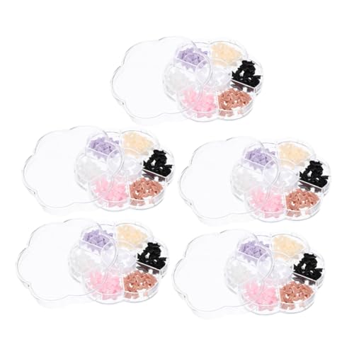 FOMIYES 5 Kartons DIY Nagelcharms Schleifen aus Harz Bowknot Nageldekorationen für Geburtstag Maniküre Fingernägel Bastelprojekte Telefonhüllen und Schmuckgestaltung von FOMIYES