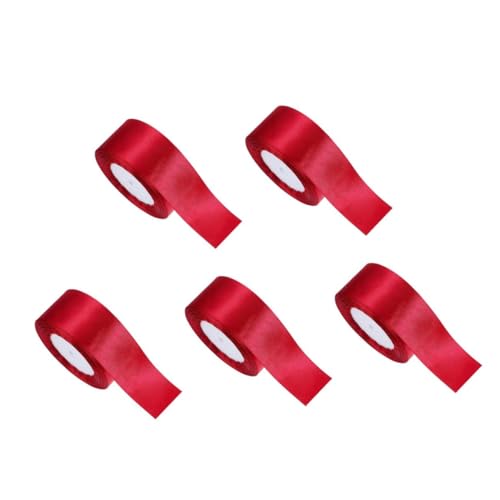 FOMIYES 5 Rollen Breites Geschenkband Weinrot Satinband für Valentinstags Basteln Blumensträuße Hochzeitsdeko und Festliche Diy Handarbeiten Langlebiges Dekorationsband FOMIYES 5 Rollen Breites Geschenkband Weinrot Satinband für Valentinstags Basteln Blumensträuße Hochzeitsdeko und Festliche Diy Handarbeiten Langlebiges Dekorationsband von FOMIYES