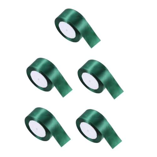 FOMIYES 5 Rollen Breites Polyester Geschenkband Dunkelgrün Glattes Langlebiges Bastelband für Geschenkverpackung Hochzeits und Partydekoration für Blumenarrangements Schleifen Diy FOMIYES 5 Rollen Breites Polyester Geschenkband Dunkelgrün Glattes Langlebiges Bastelband für Geschenkverpackung Hochzeits und Partydekoration für Blumenarrangements Schleifen Diy von FOMIYES