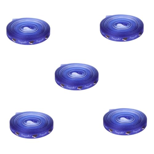 FOMIYES 5 Rollen Diy Geschenkband für Abschlussfeier Polyesterband Blau Partydekorationsband für Hochzeits und Abschlussgeschenke Vielseitiges Bastel und Verpackungsband FOMIYES 5 Rollen Diy Geschenkband für Abschlussfeier Polyesterband Blau Partydekorationsband für Hochzeits und Abschlussgeschenke Vielseitiges Bastel und Verpackungsband von FOMIYES