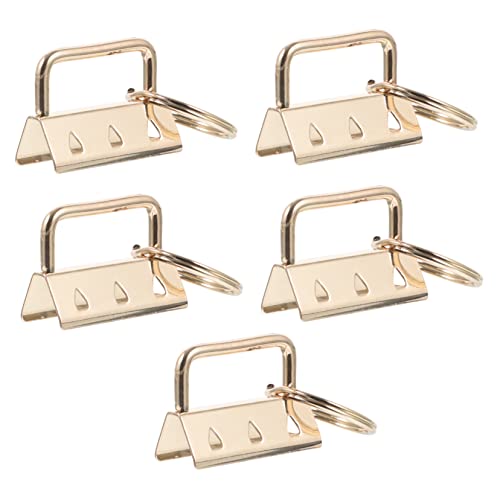 FOMIYES 5 Stück Endklemmen für Handtaschenriemen Diy Schnappverschluss Hellgold Lösung für Bastelprojekte Schmuckherstellung von FOMIYES
