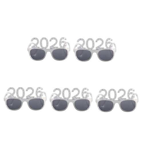 FOMIYES 5 Stück Partybrille Silber mit Funkelnden Strasssteinen Langlebige Kunststoffrahmen Originelle Silvester und Abschlussfeier Accessoires Fotorequisiten für Gruppenfeste und FOMIYES 5 Stück Partybrille Silber mit Funkelnden Strasssteinen Langlebige Kunststoffrahmen Originelle Silvester und Abschlussfeier Accessoires Fotorequisiten für Gruppenfeste und von FOMIYES