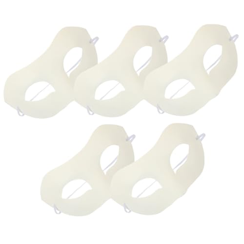 FOMIYES 5 Stück Teiliges Diy Weiße Papiermasken Bemalen Unvollendete Umweltfreundliche Pappmaché Masken für Karneval Halloween Maskenball Party und Cosplay für Erwachsene FOMIYES 5 Stück Teiliges Diy Weiße Papiermasken Bemalen Unvollendete Umweltfreundliche Pappmaché Masken für Karneval Halloween Maskenball Party und Cosplay für Erwachsene von FOMIYES