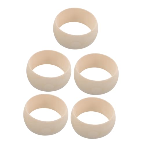 FOMIYES 5 Stück Unbemalte Holzarmbänder Schmuck Holzarmreif Natürliche Holzringe Holzkreise Unlackierte Holzarmbänder Holzarmreif Armbänder DIY Holzarmband DIY Armbänder Beige von FOMIYES