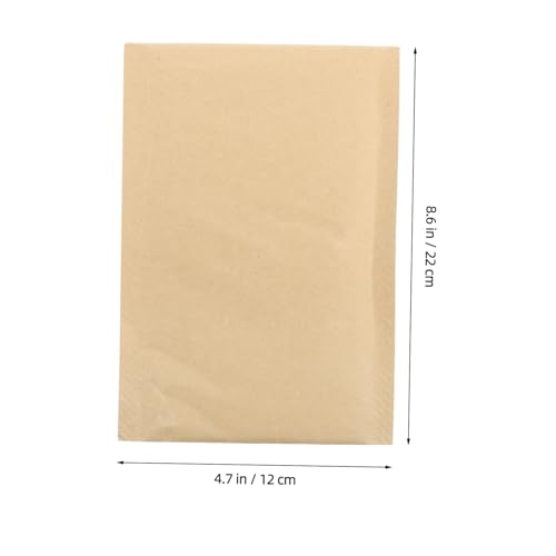 FOMIYES 50 Stück Gepolsterte Versandtaschen aus Dickem Kraftpapier mit Doppellagiger Luftpolsterfolie Selbstklebend Stoßdämpfend Reißfest Wasserabweisend für Sicheren Warentransport FOMIYES 50 Stück Gepolsterte Versandtaschen aus Dickem Kraftpapier mit Doppellagiger Luftpolsterfolie Selbstklebend Stoßdämpfend Reißfest Wasserabweisend für Sicheren Warentransport von FOMIYES