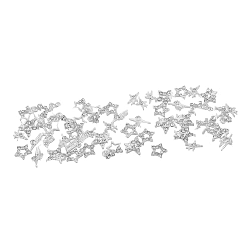 FOMIYES 50 Stück Kleine Stern Nail Charms aus Langlebiger Legierung Hohl Stern Metall Strasssteine für Maniküre DIY Nagelkunst Zubehör Silberne Sternverzierung für Gel Acrylnägel FOMIYES 50 Stück Kleine Stern Nail Charms aus Langlebiger Legierung Hohl Stern Metall Strasssteine für Maniküre DIY Nagelkunst Zubehör Silberne Sternverzierung für Gel Acrylnägel von FOMIYES