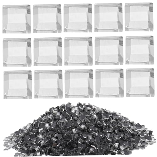 FOMIYES 5000 Stück Mini Glas Mosaikfliesen Transparent DIY Nagelkunst Dekoration Nail Charms für Maniküre Nail Art Zubehör für Zuhause und Profi von FOMIYES