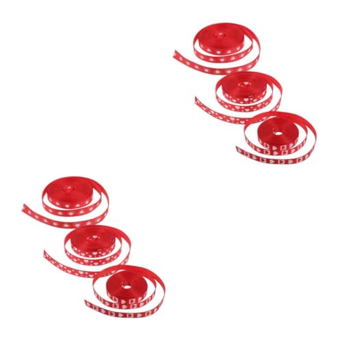 FOMIYES 6 Rollen Rotes Satin Herzband mit Romantischem Muster Vielseitig für Valentinstag Muttertag Hochzeit Geburtstagsgeschenke Dekoratives Geschenkband für Basteln und Verpackungen FOMIYES 6 Rollen Rotes Satin Herzband mit Romantischem Muster Vielseitig für Valentinstag Muttertag Hochzeit Geburtstagsgeschenke Dekoratives Geschenkband für Basteln und Verpackungen von FOMIYES