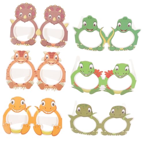 FOMIYES 6 Stück Dinosaurier Brillen Süße Geburtstagsparty Dekoration Für Jungen Und Freunde Dinosaurier Dinosaurier Babys Dinosaurier Party Zubehör Erstes Kleinkinder von FOMIYES