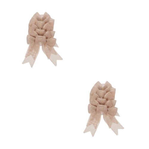 FOMIYES 8 Stck. Flachs Schleifen Handmade Dekorative Bänder Charmant Vielseitig Einsetzbar für DIY Kleidung Taschen Geschenkverpackung Stilvolle Langlebige Bastelaccessoires von FOMIYES