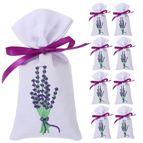 FOMIYES 9 Stücke Lavendelsäckchen Leere Duftsäckchen für Lavendel Beutel Säckchen Duftbeutel zum Befüllen Organzasäckchen mit Kordelzug Duftsack für Kleiderschrank Schrank von FOMIYES