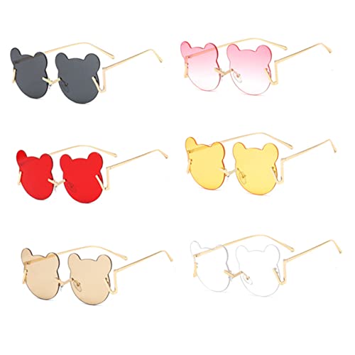 FOMIYES Bären Sonnenbrille Party Rahmenform LED Randlose Brille Für Damen Modische Verrückte Brille Party Brille Foto Requisite Bären Brille Party Sonnenbrille Pink FOMIYES Bären Sonnenbrille Party Rahmenform LED Randlose Brille Für Damen Modische Verrückte Brille Party Brille Foto Requisite Bären Brille Party Sonnenbrille Pink von FOMIYES
