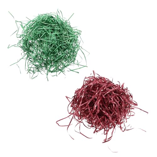 FOMIYES Füllmaterial aus gekräuseltem Papierschnipseln – 200 g geschreddertes Papier für Schachteln – gekräuseltes metallisches Graspapier zum Befüllen von Geschenkkörben für Weihnachtsfeiern FOMIYES Füllmaterial aus gekräuseltem Papierschnipseln – 200 g geschreddertes Papier für Schachteln – gekräuseltes metallisches Graspapier zum Befüllen von Geschenkkörben für Weihnachtsfeiern von FOMIYES