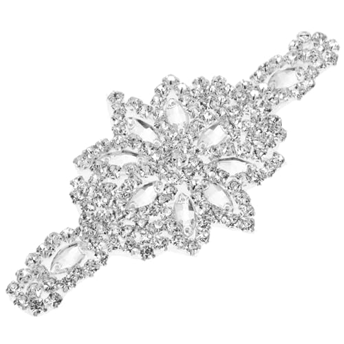 FOMIYES Glitzernde Applikationen für Hochzeitskleider Diy Brautschmuck Selbstklebende Patches für Gürtel Abendkleider Silberne Dekoration für Kreative Kleidung von FOMIYES