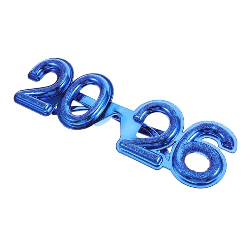 FOMIYES Glitzernde Partybrille aus Robustem Pc-material Festliche Years Eve Partybrille mit Auffälligen Zahlenrahmen Vielseitiges Foto-accessoire für Silvester Abschlussfeiern und FOMIYES Glitzernde Partybrille aus Robustem Pc-material Festliche Years Eve Partybrille mit Auffälligen Zahlenrahmen Vielseitiges Foto-accessoire für Silvester Abschlussfeiern und von FOMIYES