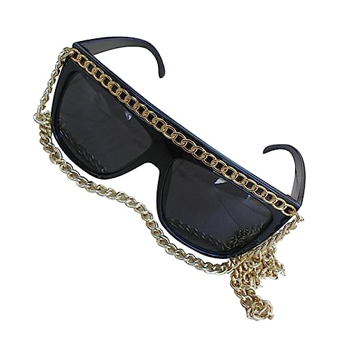 FOMIYES Goldkettenbrille Tanzparty-Brille lustige Partybrille Brillen für Maskerade Partybrille mit goldener Kette Kettenriemenhalter Brille FOMIYES Goldkettenbrille Tanzparty-Brille lustige Partybrille Brillen für Maskerade Partybrille mit goldener Kette Kettenriemenhalter Brille von FOMIYES