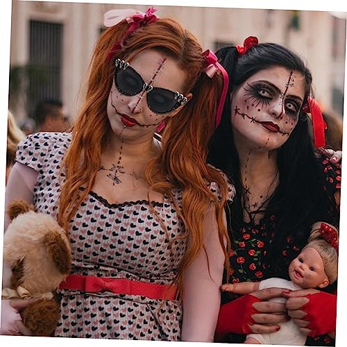 FOMIYES Halloween Partybrille Schädel Lustige Dekobrille für Erwachsene Karneval Fasching Kostüm Zubehör Silberfarben für Maskenbälle und Halloween Feiern FOMIYES Halloween Partybrille Schädel Lustige Dekobrille für Erwachsene Karneval Fasching Kostüm Zubehör Silberfarben für Maskenbälle und Halloween Feiern von FOMIYES