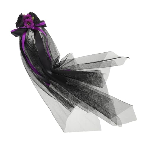 FOMIYES Halloween Schleier Haarband mit Schleife Mexikanisches Rosen-headband für Hexen Kostüm Leichter Sicherer Sitz Stilvolles Gothic Party Haaraccessoire für Damen und Braut FOMIYES Halloween Schleier Haarband mit Schleife Mexikanisches Rosen-headband für Hexen Kostüm Leichter Sicherer Sitz Stilvolles Gothic Party Haaraccessoire für Damen und Braut von FOMIYES