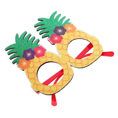 FOMIYES Hawaiianische Brille Luau Partybrille Lustige Partybrille Verkaufsstand Kostümgläser Tropische Partybrille Brillengestell Brillenkostüm Brille Foto-requisite Grüßen von FOMIYES