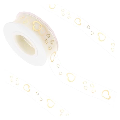 FOMIYES Hochwertiges Seidenband mit Goldgeprägtem Muster Vielseitiges Geschenkband für DIY Hochzeitsdekorationen Bastelprojekte und Geschenkverpackungen Angenehm Langlebig für von FOMIYES