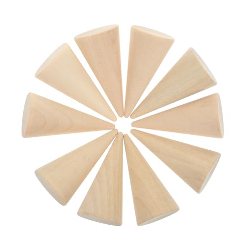 FOMIYES Holz Handwerk, aus Holz, Natürliche Holzkegel, DIY Holzkegel für Shows Wooden Cone Armband Bastelset von FOMIYES