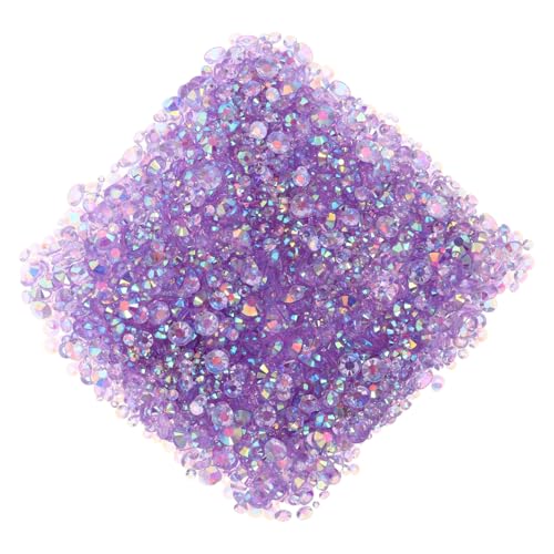 FOMIYES Jelly Resin Rhinestones Flachboden Nail Art Charms aus Robustem Harz für DIY Nail Jewelry Schmuck und Handyhüllen Dekoration Vielseitig Einsetzbar für Scrapbooking und von FOMIYES