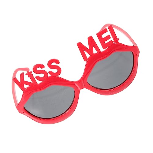 FOMIYES Lippenformgläser Kussbrille Sonnenbrille, Lustige Requisiten-party Sonnenbrille in Lustiger Form Coupe Für Gesicht Funkeln Rosa Halloween Rote Lippe Erwachsene Strand Plastik FOMIYES Lippenformgläser Kussbrille Sonnenbrille, Lustige Requisiten-party Sonnenbrille in Lustiger Form Coupe Für Gesicht Funkeln Rosa Halloween Rote Lippe Erwachsene Strand Plastik von FOMIYES