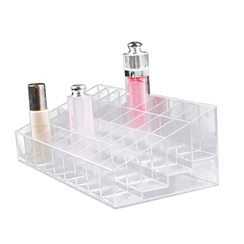 FOMIYES Lippenstift Organizer mit Fächern Klarer Kunststoff Kosmetik Aufbewahrung für Lippenstifte Lipgloss und Makeup Stilvolle Sortierbox FOMIYES Lippenstift Organizer mit Fächern Klarer Kunststoff Kosmetik Aufbewahrung für Lippenstifte Lipgloss und Makeup Stilvolle Sortierbox von FOMIYES